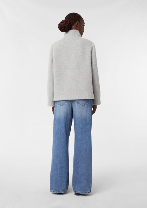 Produktbild Comma Outdoor-Jacke Langflorige weiche Jacke im Cape-Stil mit verdeckter Knopfleiste (36)