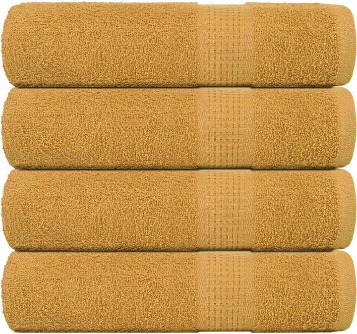 Immagine prodotto vidaXL Asciugamani da bagno 4 pezzi. Golden 100x150 cm 360 g/m² 100% cotone telo doccia (100 x 150 cm)