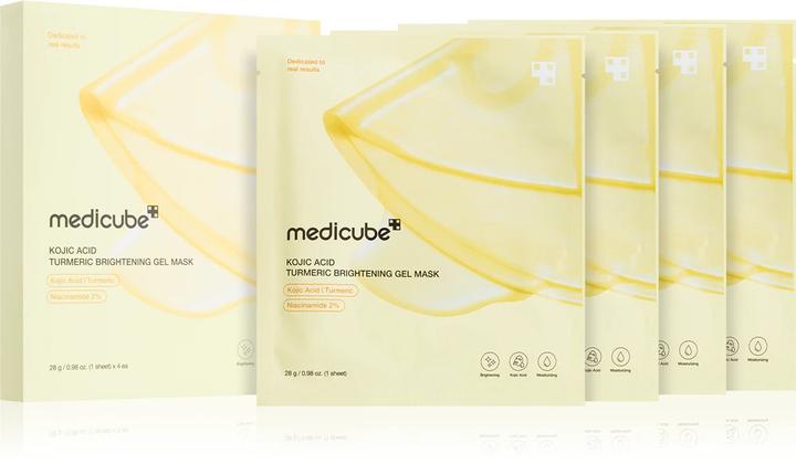 Actual product image Medicube Kojic Acid Turmeric Brightening Gold Jelly Gel Mask Overnight Face (28 g)