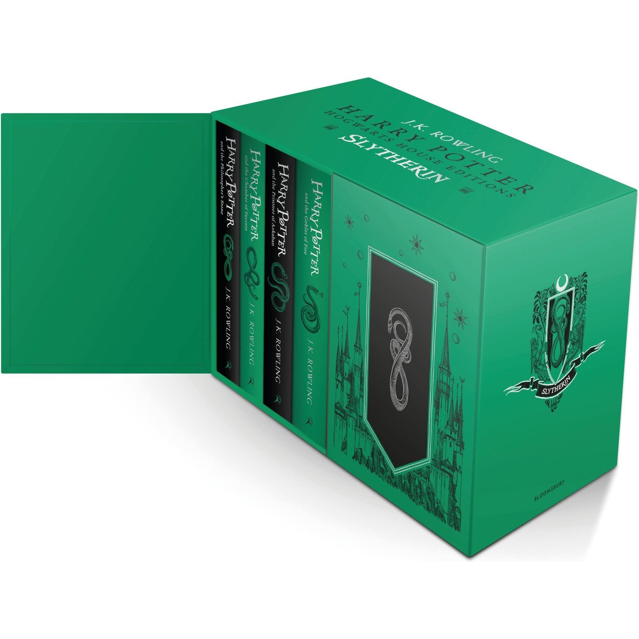 Harry Potter Slytherin House Editions Hardback Box Set, Kinderbücher von J.K. Rowling
