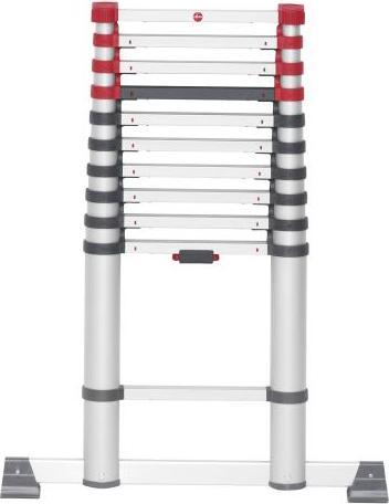 Actual product image Hailo FlexLine, aluminium safety telescopic ladder, 11 rungs (Single ladder, 99 cm)