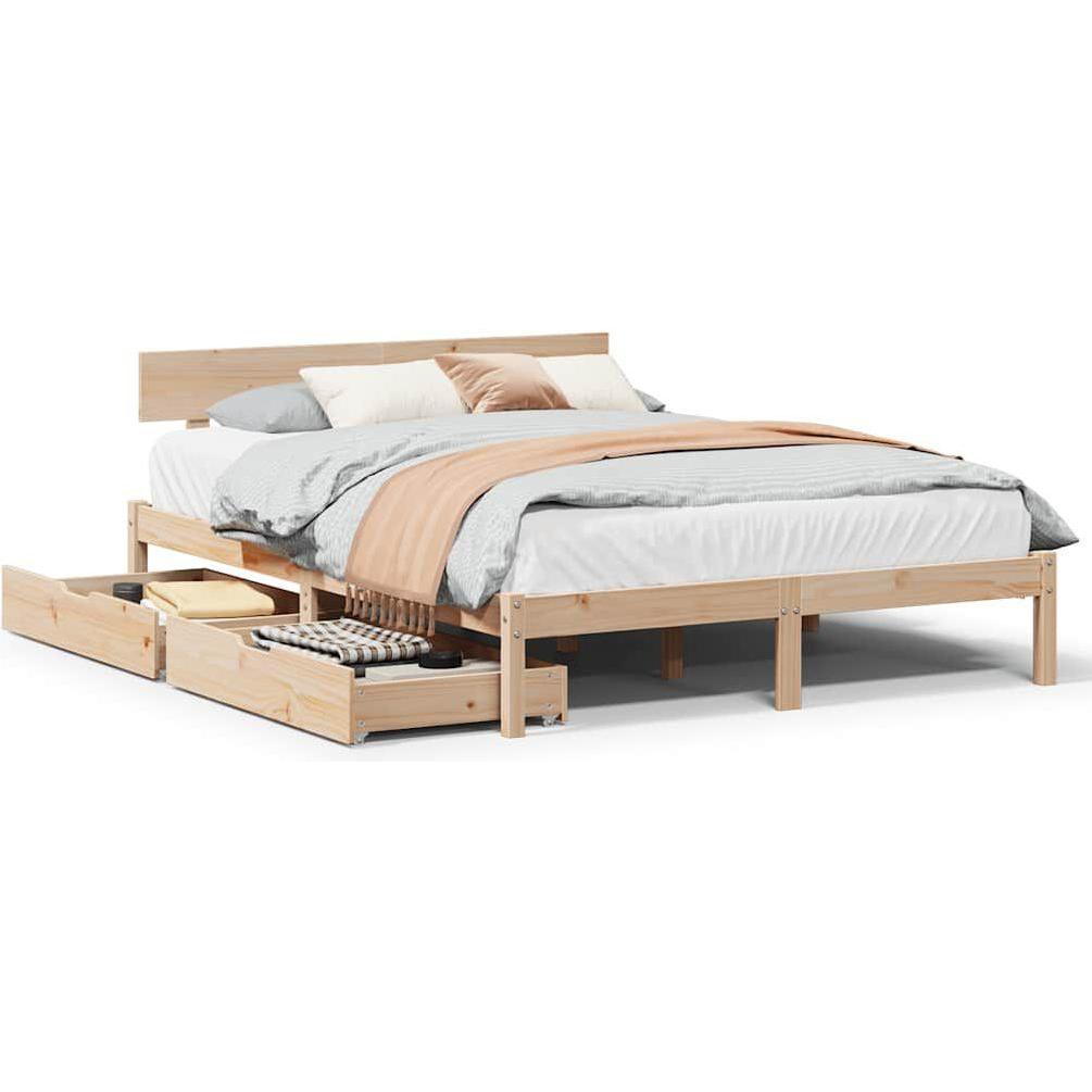 VidaXL, Bett, Bett ohne Matratze (120 x 190 cm)