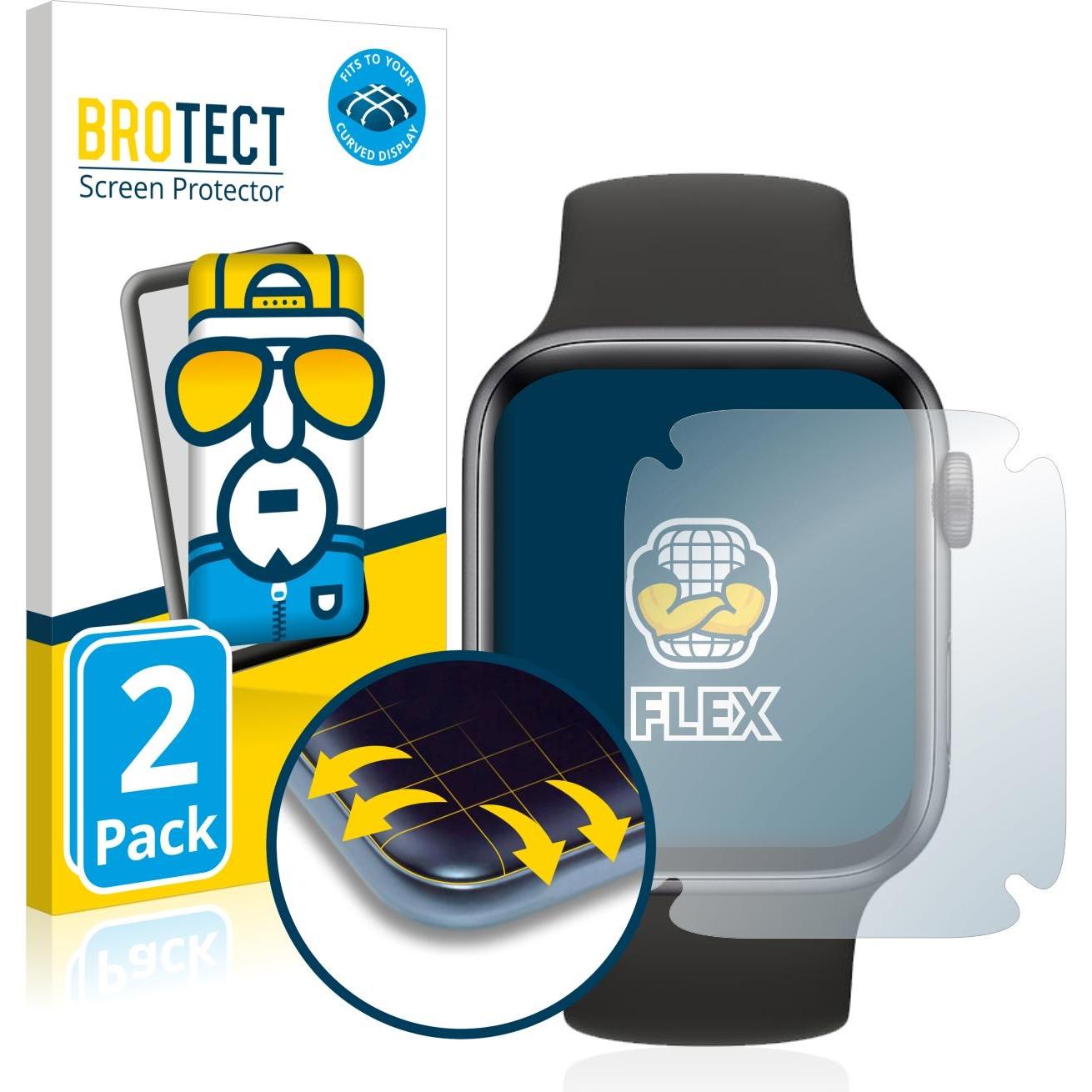 BROTECT Full-Cover Displayschutz, Smartwatch Schutzfolie, Transparent