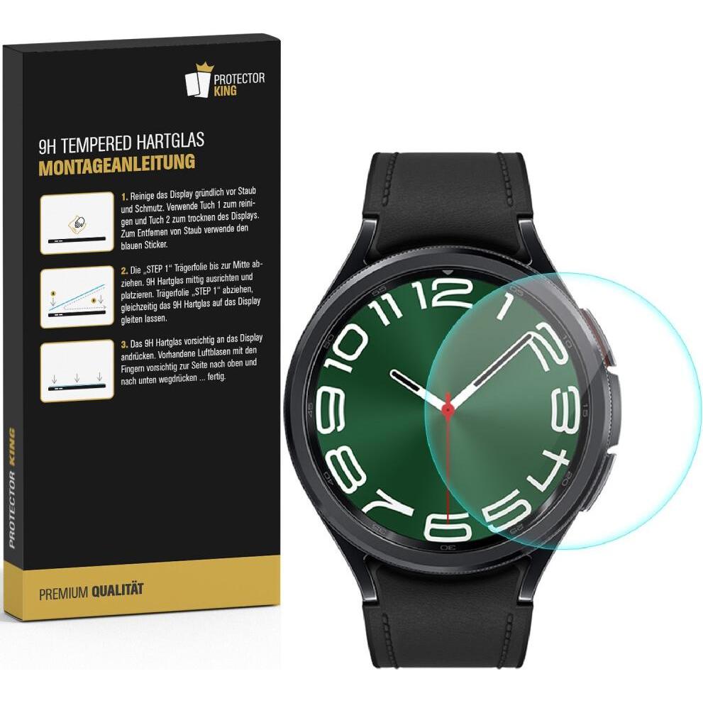 Thumbnail - Protectorking 2x echtes Tempered 9H Panzerhartglas 3D KLAR, Smartwatch Schutzfolie, Transparent
