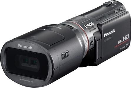 Panasonic HDC-SDT750, 3D Full-HD Flash Camcorder, Black