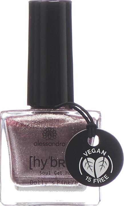 Immagine prodotto Alessandro Smalto per unghie Hybrid 107 Dolly's Pink (Rosa, Smalto per unghie effetto gel)