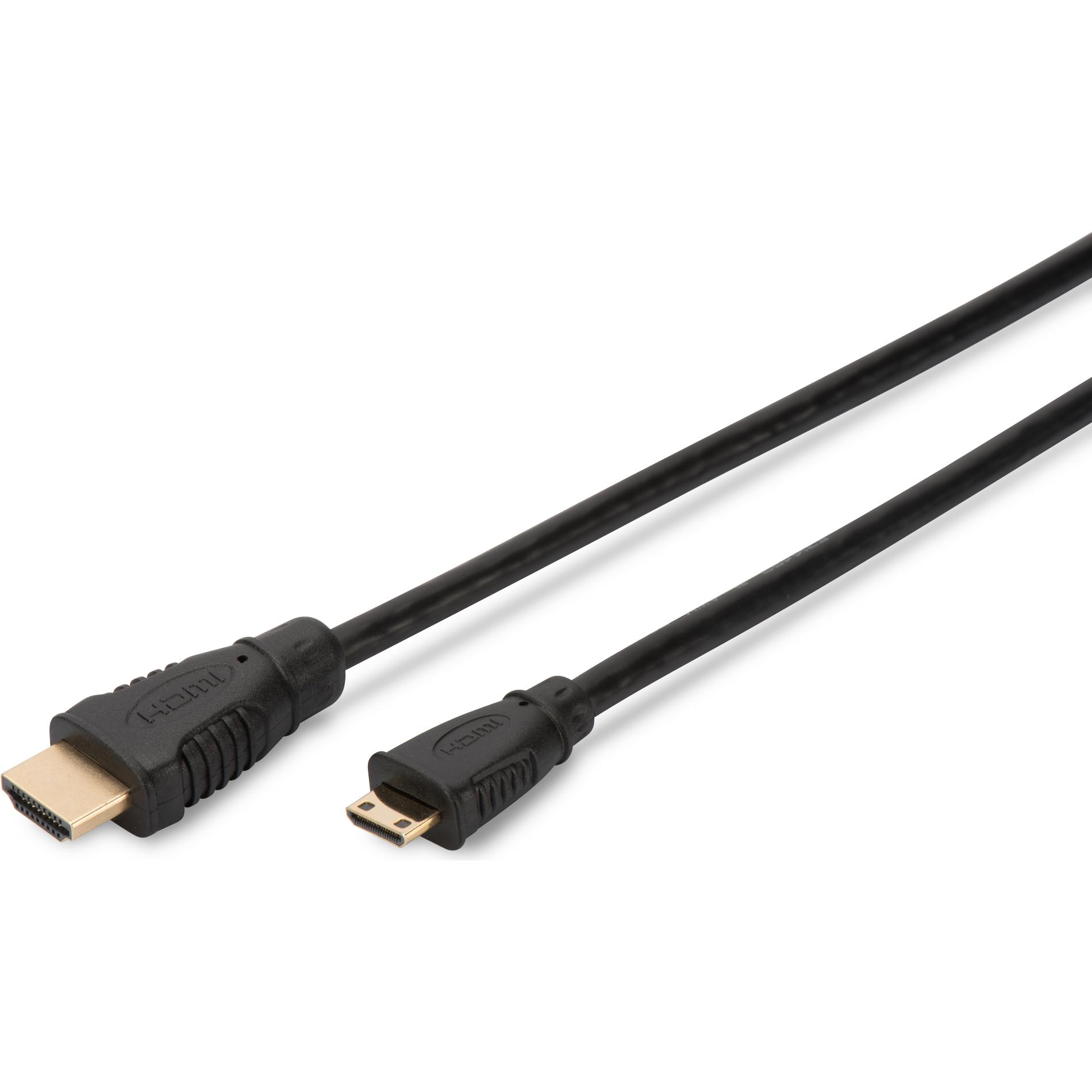Digitus HDMI (Typ A) — mini HDMI (Typ C) (3 m, HDMI), Video Kabel