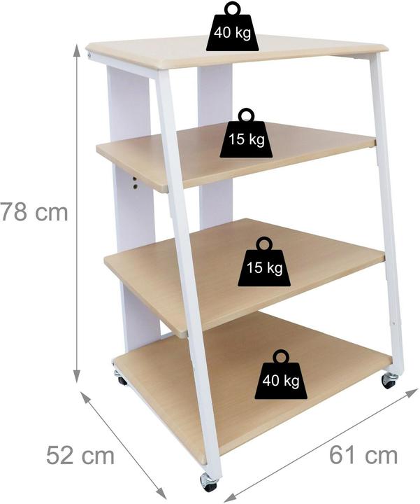 Produktbild Relaxdays Hifi Rack (61 x 52 x 78 cm)