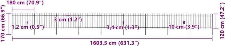 Produktbild vidaXL Zaunpaneel