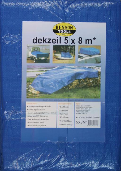 Actual product image Benson Tarpaulin 5x8 meters blau (8 x 5 m)