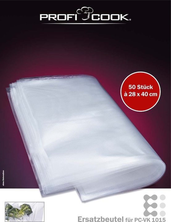 Produktbild Proficook Vakuumbeutel gross 28x40cm 50 Stück (50 x)
