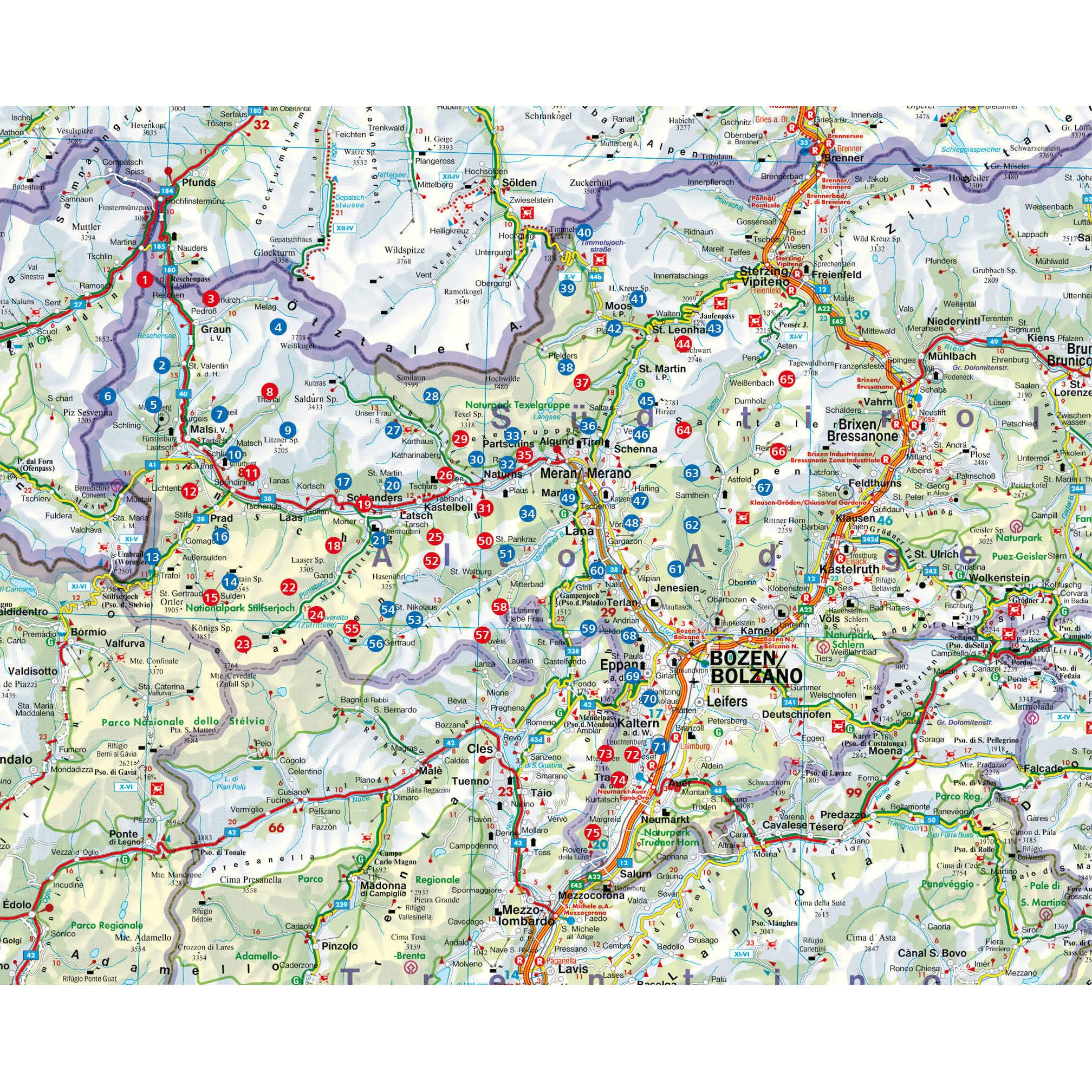 Thumbnail - Leichte Wanderungen Südtirol - Vinschgau, Meraner und Bozner Land, Ratgeber von Mark Zahel