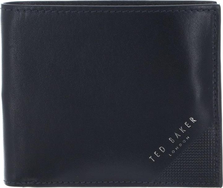 Actual product image Ted Baker Embossed Corner Leather Bifold Coin Wallet