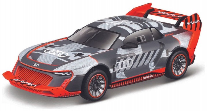Produktbild Bburago Diecast 1:43 Race in Acrylic Box Audi S1 e-tron quattro Red/silver Ages 14+ 18-38311