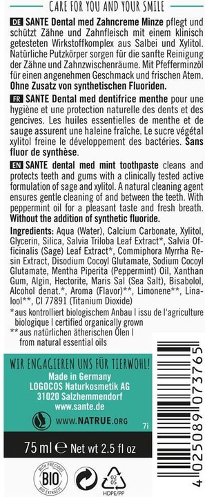 Image du produit Sante Médecine dentaire (75 ml)
