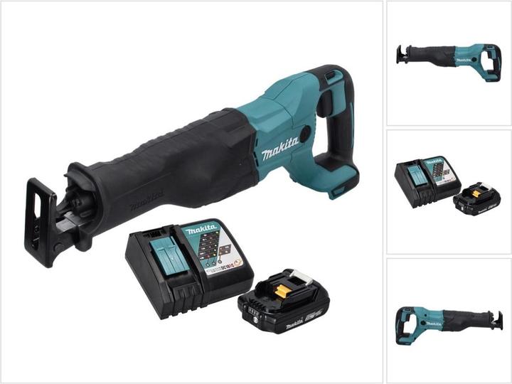 Produktbild Makita DJR 186 RA1 Akku Reciprosäge Säbelsäge 18 V + 1x Akku 2,0 Ah + Ladegerät