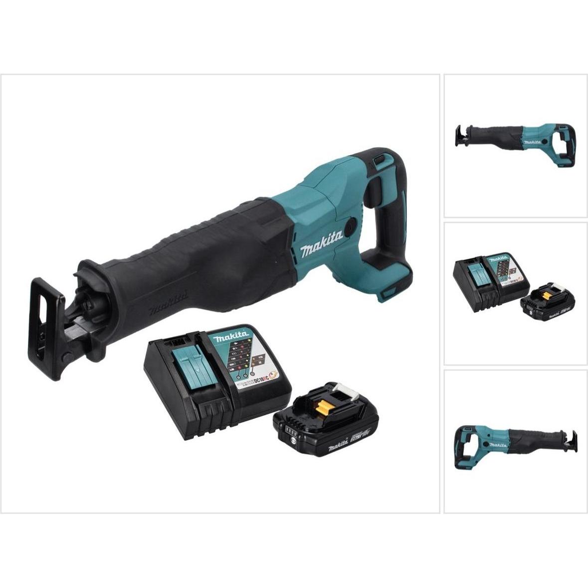 Makita, Säbelsäge, DJR 186 RA1 Akku Reciprosäge Säbelsäge 18 V + 1x Akku 2,0 Ah + Ladegerät