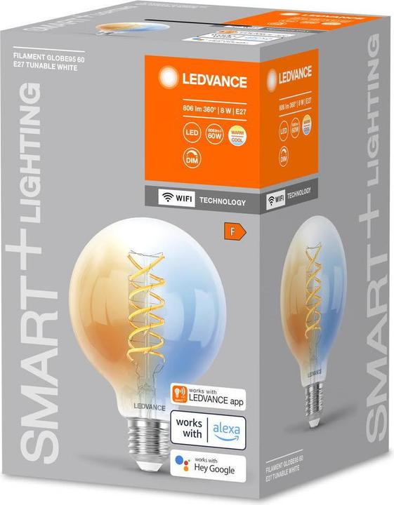 Image du produit Ledvance transparent (E27, 8 W, 806 lm, 1 x, F)