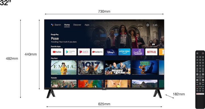 Produktbild TCL 32S5400AF (32", LED, Full HD, 2023)