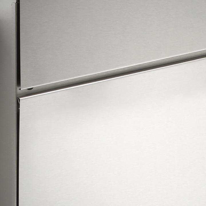 Immagine prodotto Wiltec Cassetta postale di design V23 in acciaio inox con scomparto per giornali Cassetta postale a muro
