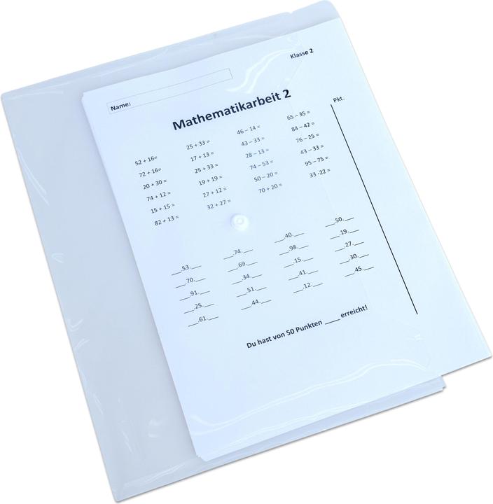 Immagine prodotto Office Point Tasca per documenti DIN A4 con bottone a pressione (A4)