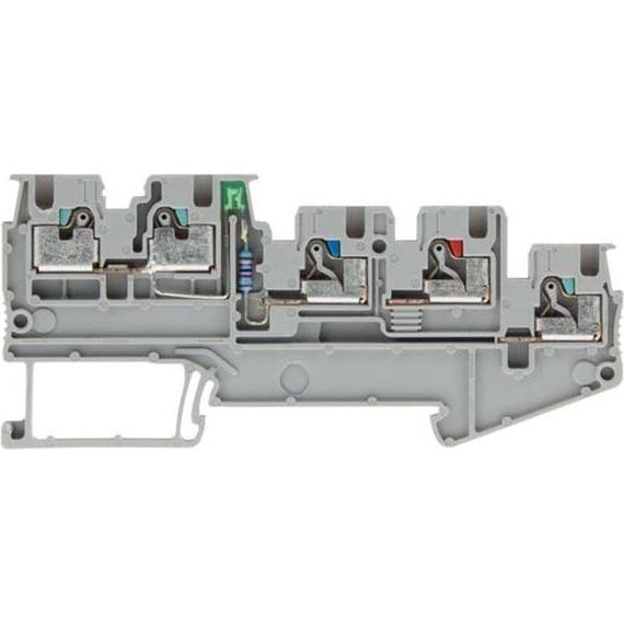 50x Siemens Initiator/Aktor-Klemme 4E 1,5qmm PNP 8WH6004-0FE00, Elektronikkabel + Stecker, Grau