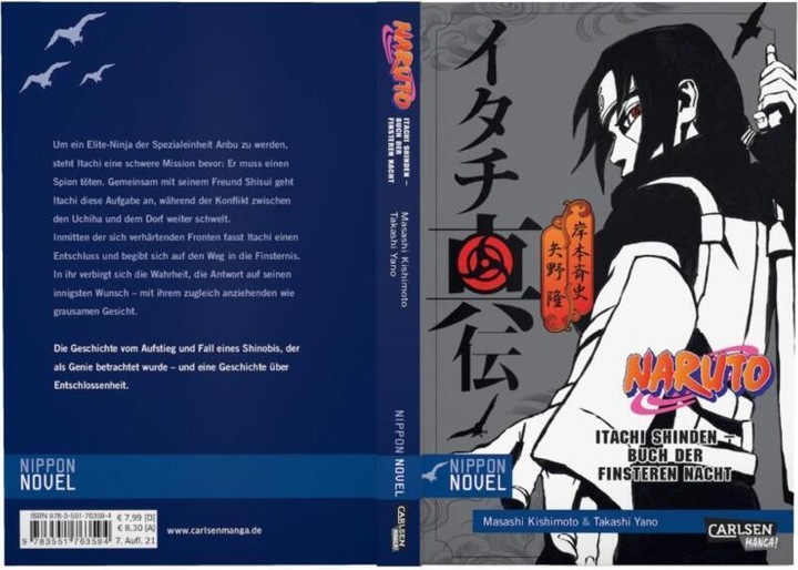 Immagine prodotto Naruto Itachi Shinden - Buch der finsteren Nacht (Nippon Novel) (Tedesco, Takashi Yano, 2017)