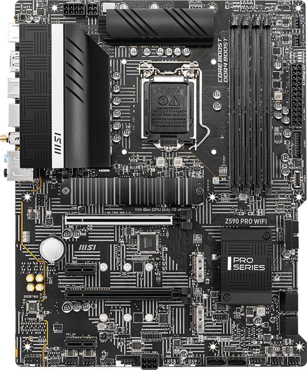 Actual product image MSI Z590 PRO WIFI (LGA 1200, Intel Z590, ATX)
