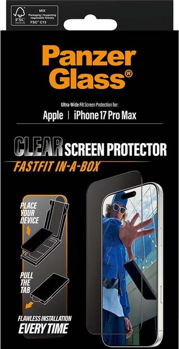 Produktbild PanzerGlass Ultra Wide Fit (1 Stück, Apple iPhone 17 Pro Max)