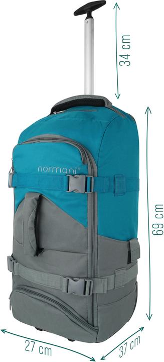 Actual product image Normani Travel bag with backpack function 60 liters Melano (60 l)