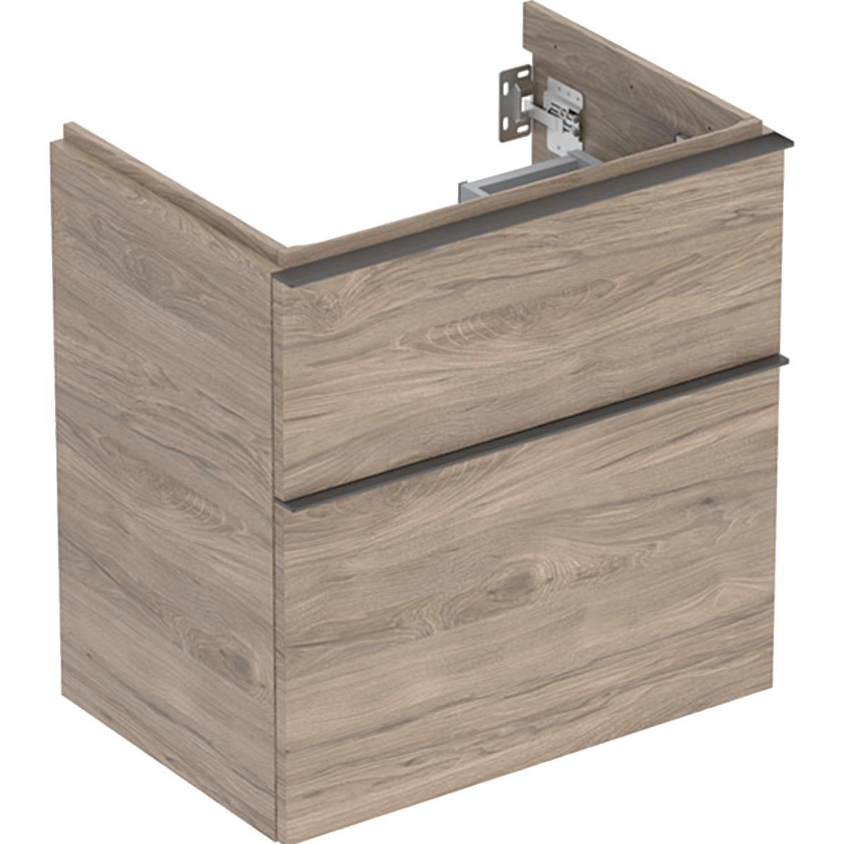 Geberit, Waschbeckenunterschrank, iCon Unterschrank für Waschtisch, verkürzte Ausladung, 59,2x61,5x41,6 cm, 502307 (59 x...