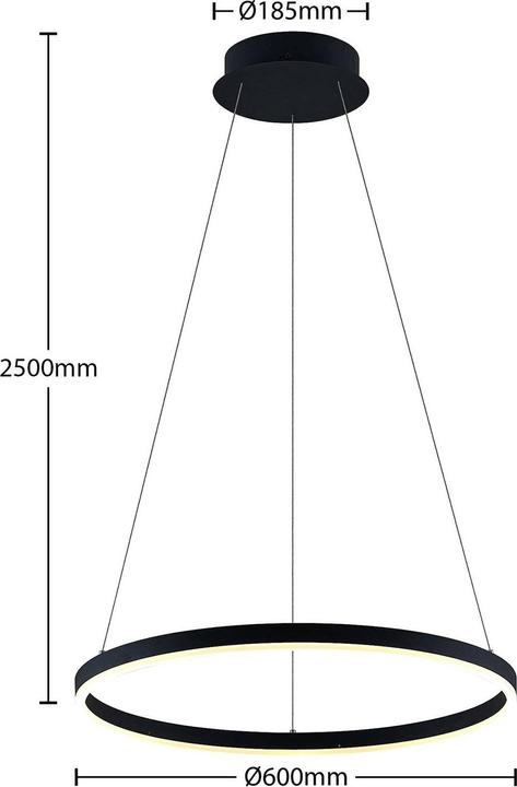 Produktbild Arcchio Albiona Pendelleuchte Ø60 Black/White (2000 lm)