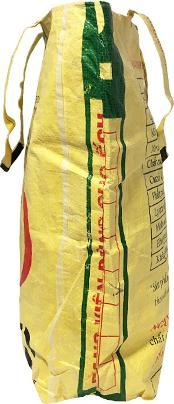 Produktbild Bekos Upcycling - Grosser Shopper XXL aus recycelten Futtersäcke Frosch gelb
