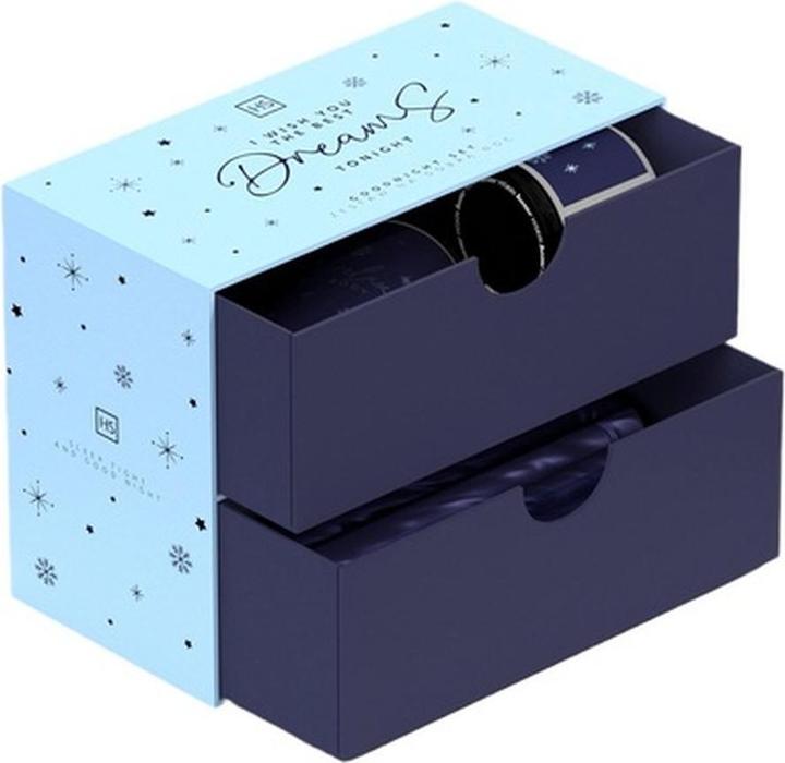 Actual product image Hiskin Hiskinset Good Night Set With Natural Soy Candle 100ml, Relaxing Mist For Body And Face 100ml, Curli (Hair care set)