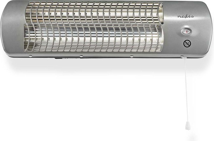 Actual product image Nedis HTBA10GY Bathroom Rapid Heater 1200W 12m² Grey (1200 W)