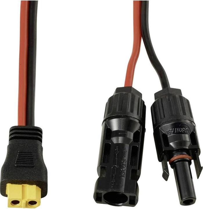 Produktbild Tru Components PV-Solarstecker auf XT60-Kabel 1,5 M TC-13619276 Schwarz, Rot In (Solarstecker)