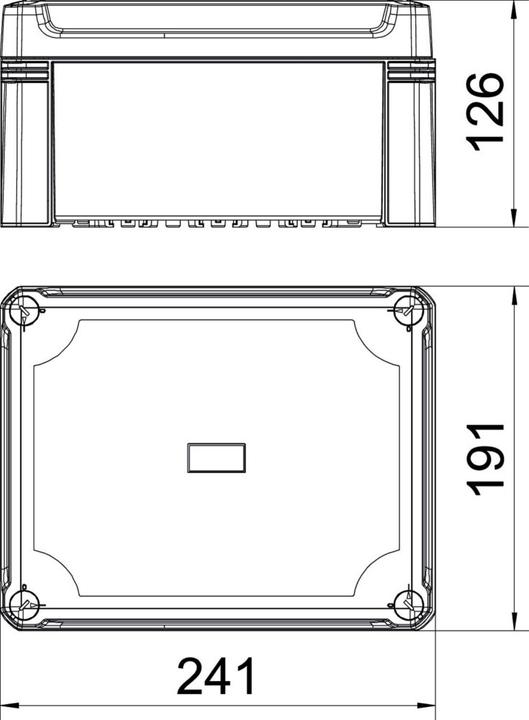 Produktbild OBO Bettermann Leergehäuse m.transp. Deckel