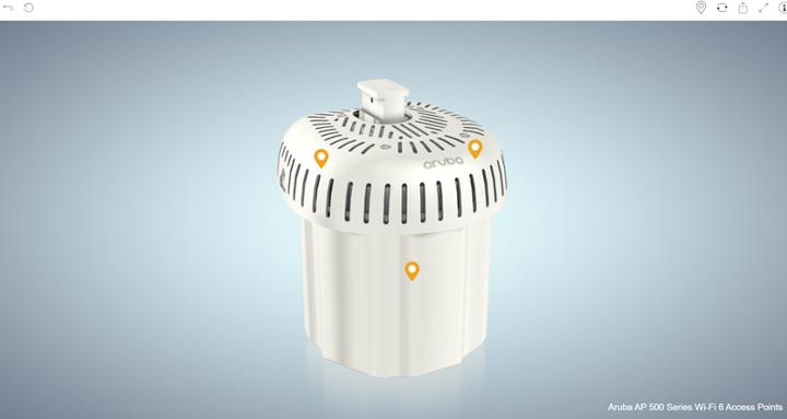 Produktbild HPE E Aruba AP-575 Access Point, RW, 802.11ax, :2/4x4:4 Dual Radio, Integrated Omni Antenna, Outdoo (4804 Mbit/s)