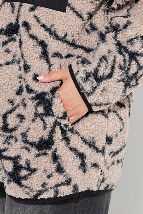 Produktbild Ulla Popken Teddyjacke, Stehkragen, elastische Kanten, kuschelweich (58)