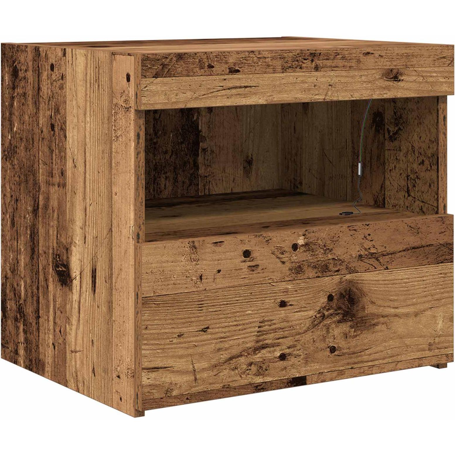 Vidaxl Marrone Comodino, Nachttisch (40 X 40 X 45 Cm)