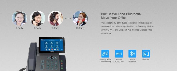 Image du produit Fanvil Tischtelefon V67 Schwarz