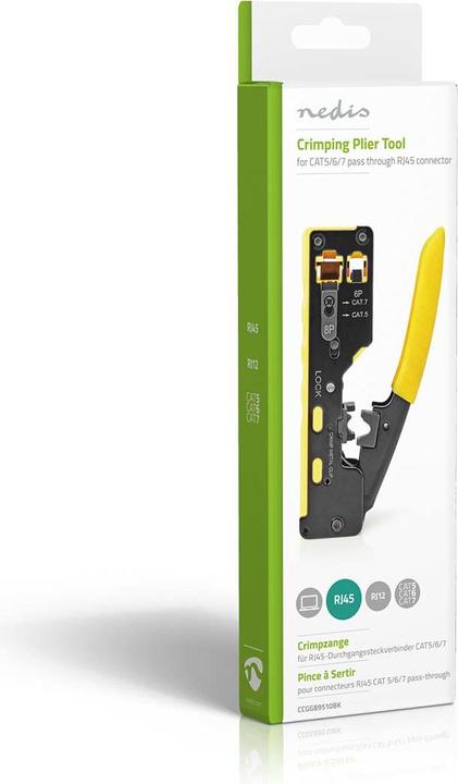 Image du produit Nedis Pince à sertir | CAT5 / CAT5e / CAT6 / CAT6a / CAT7 / RJ12 / RJ45 | Extraire / Couper / Pince