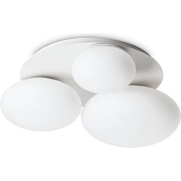 Ideal lux, Wandleuchte + Deckenleuchte, NINFEA GX53 Deckenleuchte 3x dimmbar Weiss warmweiss 306964 (910 lm, GX53)