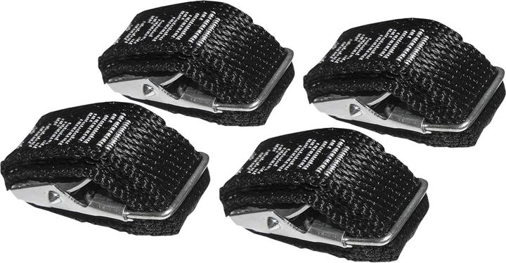 Eufab Fahrradträger-Spanngurte 4er-Set (Schwarz)