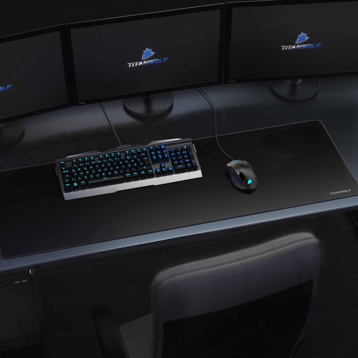 Actual product image Titanwolf Gaming Mouse Pad, XXXL Speed Mouse Mat 1200 x 400 mm, Speed & Precision, Alpha (3XL)