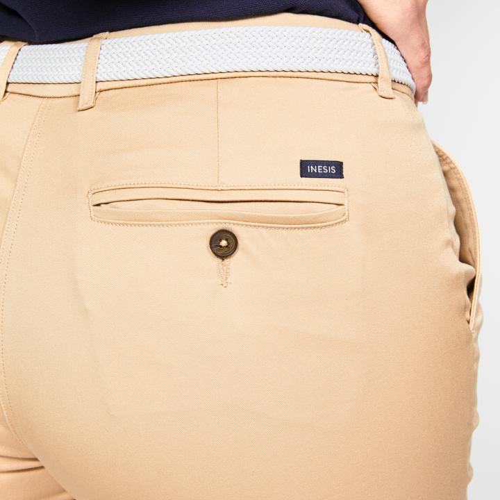 Immagine prodotto Inesis Pantaloni da golf in cotone Chino da donna - MW500 Beige (W38/L31)