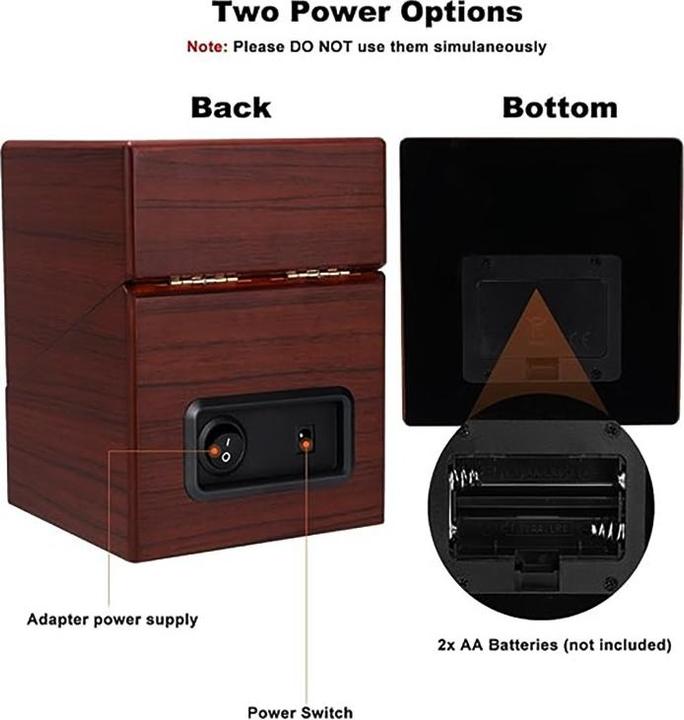 Actual product image Cbx Eleganter Uhrenbeweger für 1 Uhr, Watchwinder braun poliert (1 x)