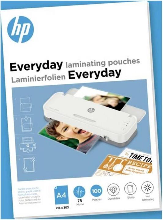 Produktbild HP Premium Everyday Pouches, A4, 75 Micron (A4, 100 Stk., 75 µm)