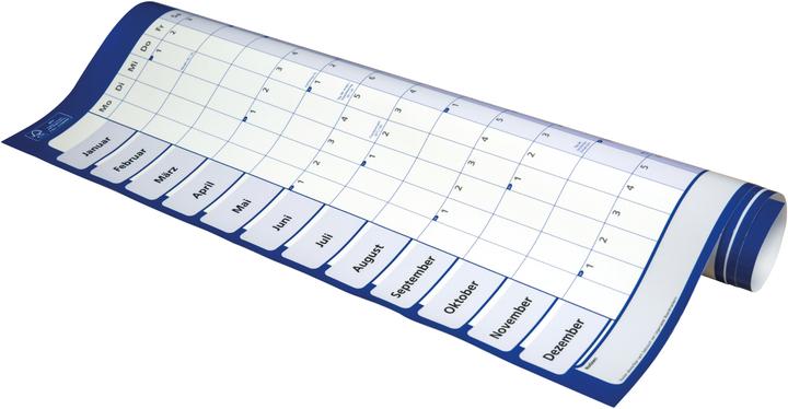 Legamaster Jahresplaner, Tageseinteilung 90,0 x 60,0 cm (90 x 60 cm)