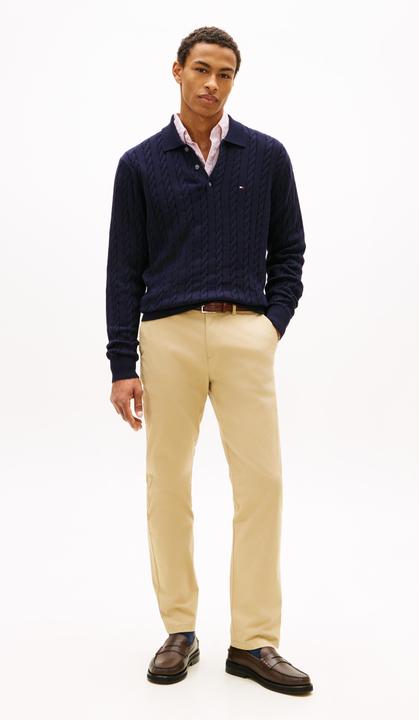 Produktbild Tommy Hilfiger Classic Cotton Cable Ls Polo (L)